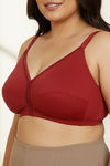 Zivame True Curv Cotton Laminated Non Wired Full Coverage Minimiser Bra - Sundried Tomato — thumbnail 5